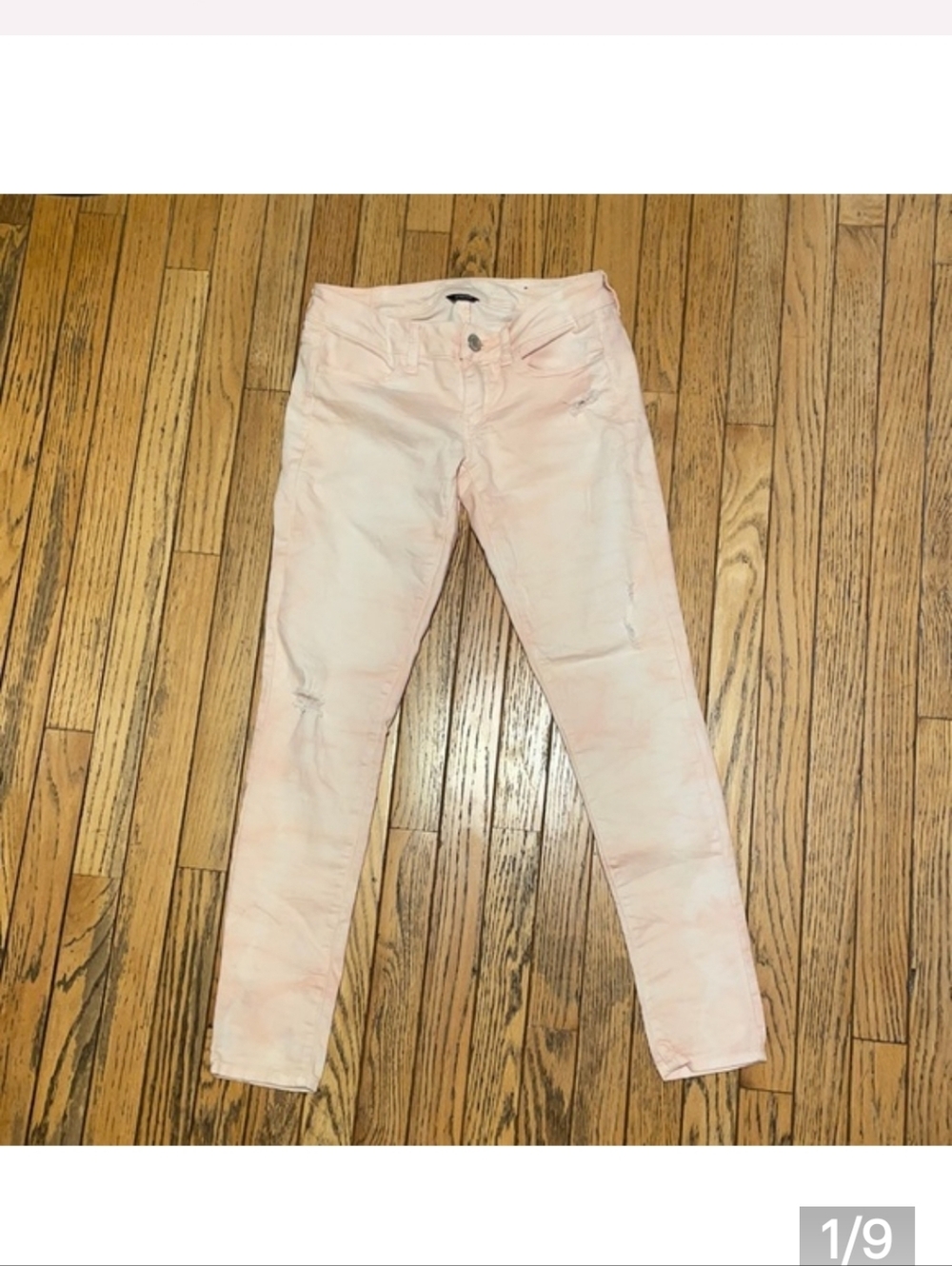 American Eagle Outfitters Light Pink Skinny Jeans